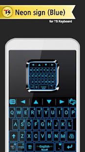 Neon(Blue) for TS Keyboard - náhled