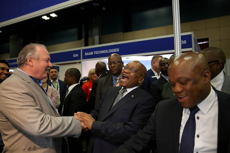 President Jacob Zuma during a walkabout at the Terminal Operators' Conference Africa (TOC) at the Inkosi Albert Luthuli International Convention Centre in Durban on December 5, 2017.