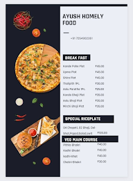 Ayush Homely Food menu 1