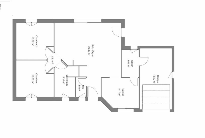  Vente Terrain + Maison - Terrain : 448m² - Maison : 75m² à Belin-Béliet (33830) 