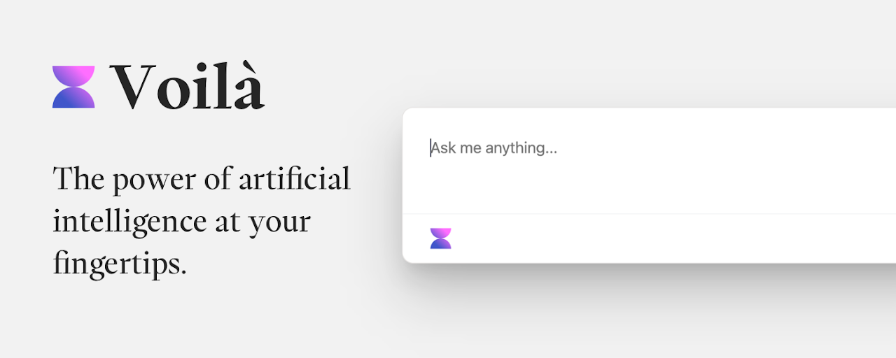 Voila – AI ChatGPT powered assistant Preview image 1
