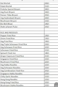 Trupti Meals menu 1