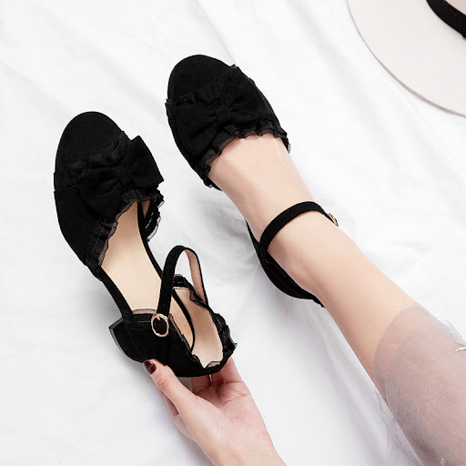 Title 4, Womens Suede Gentle Lace Bow Sandals. Comforta...
