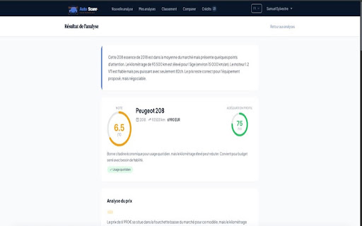 AutoScanr - Analyseur d'annonces auto screenshot 5