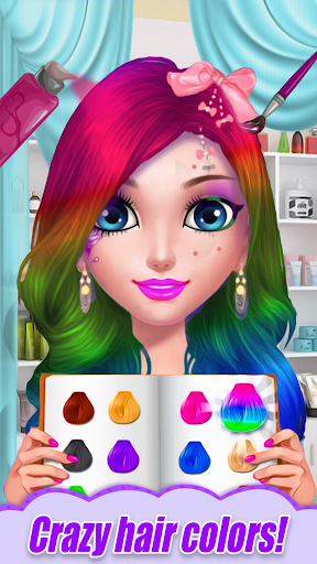 Screenshot Girls hairstyle salon game