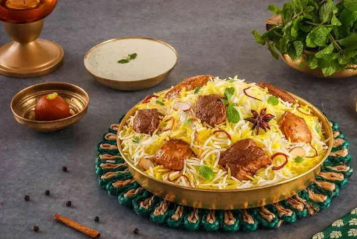 Do Gosht Ki Dum Biryani (Mutton & Chicken Dum Biryani - Serves 1)