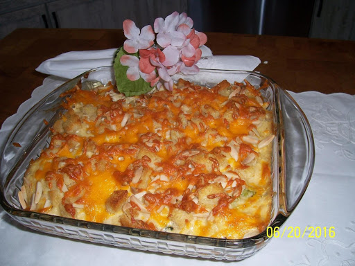 Luscious casserole. As good as it looks.Add a salad and you are all set