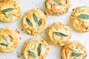 Apple, Cheddar and Sage Scones