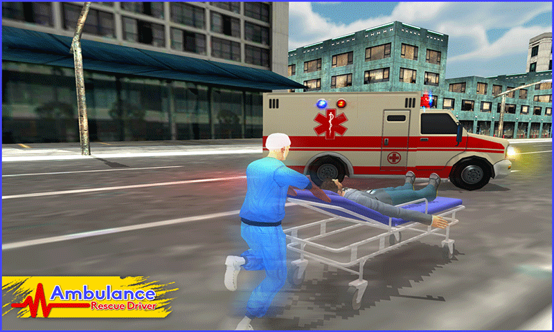   구급차 구조 드라이버 2017 Ambulance 3D- 스크린샷 