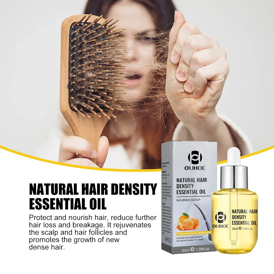 Huile Essentielle pour Soin Capillaire Hydratante et Épaississante Nourrit, Renforce et Épaissit les Cheveux pour une Chevelure Plus Saine et Épaisse
