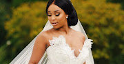 Wedding day: Minnie Dlamini in Becoming Mrs Jones.