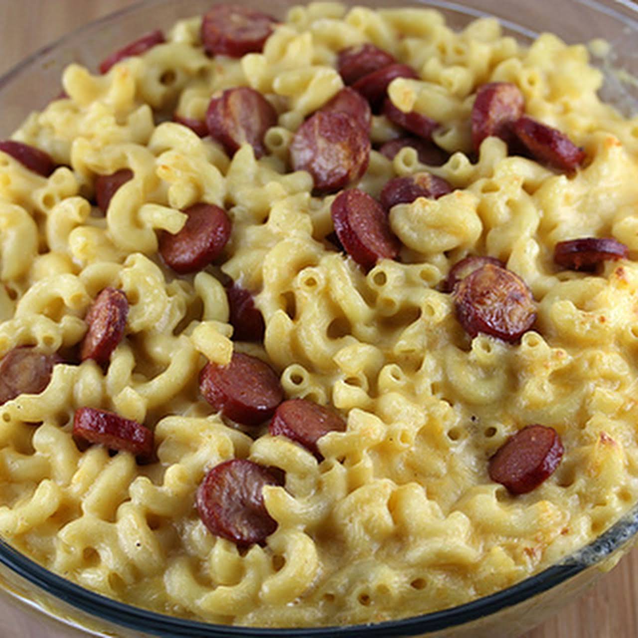 Hot Dog Mac and Cheese Casserole