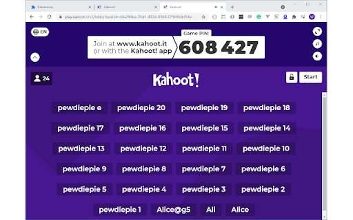 Kahoot!’ers - Remove Illegitimate Players