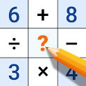 Icon Math Number: Cross Math Puzzle