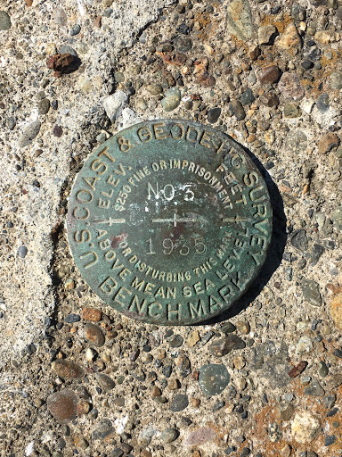 U.S. Coast Guard and Geodetic Survey Benchmark