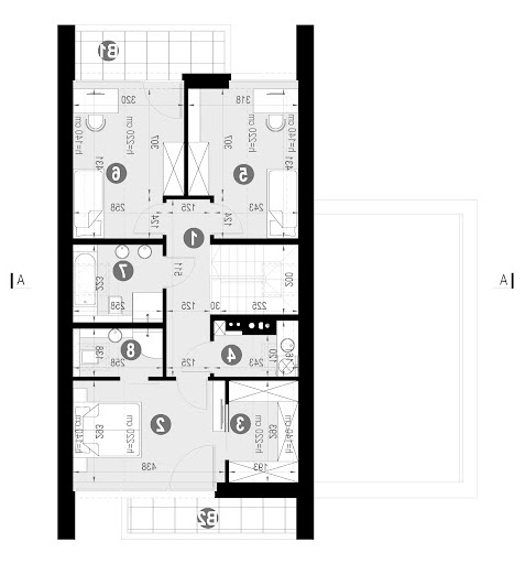 New House 758 G1 - Rzut poddasza