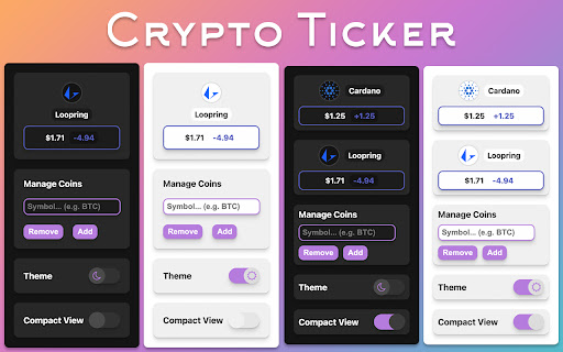 Crypto Ticker