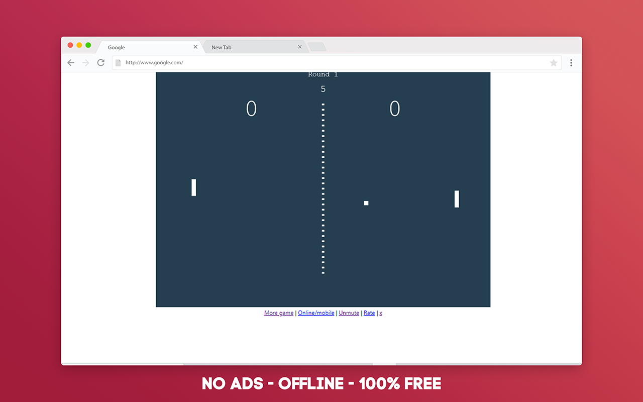 Classic Pong Offline Game for Google Chrome Preview image 4