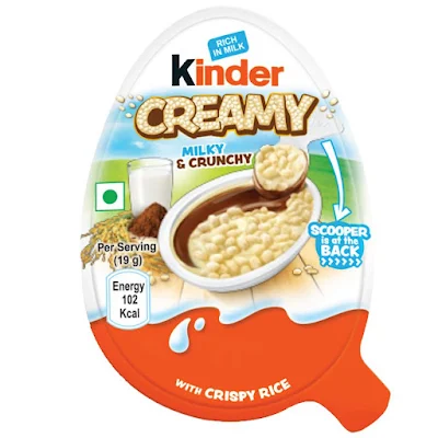 Kinder Creamy Milky & Cocoa Chocolate - 19 gm