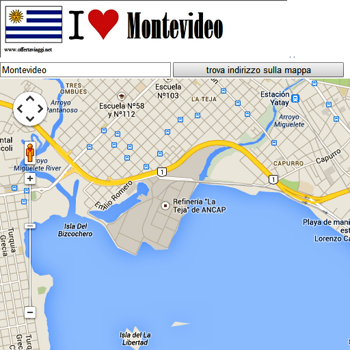 Montevideo map