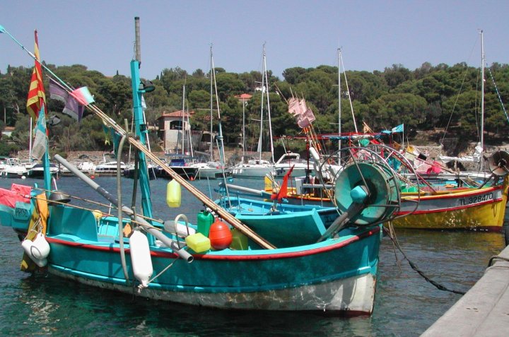 Barche di pescatori di clamon