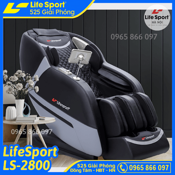 Lifesport Ls - 2800Plus Ghế Massage Toàn Thân Công Nghệ Cao - Ghế Matxa Toàn Thân Cao Cấp Kèm Màn Hình Cảm Ứng, Ghế Massage Toàn Thân Cao Cấp, Ghế Matxa Toàn Thân, Máy Massage Toàn Thân, Máy Matxa Toàn Thân