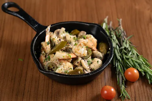 Jalapeno Pepper Prawns With Mushroom