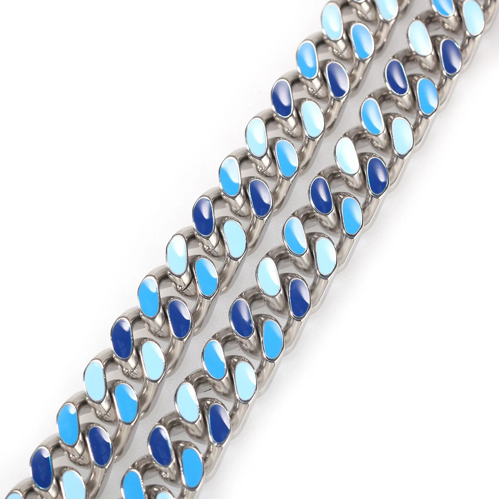 Title 6, Collier Huile Coloré Acier Inoxydable Hip Hop R...
