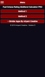 Fuel Octane Rating MixBlend Calculator PRO - náhled