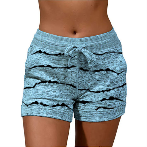 Title 5, Womens Casual Sports Waist Elastic Shorts Comf...