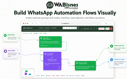 WABisnes CRM for WhatsApp Web screenshot 3