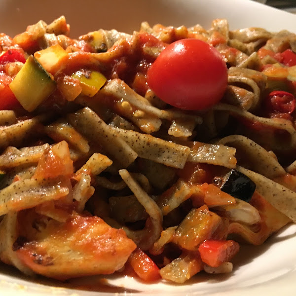 Hemp Fettuccini Ratatouille