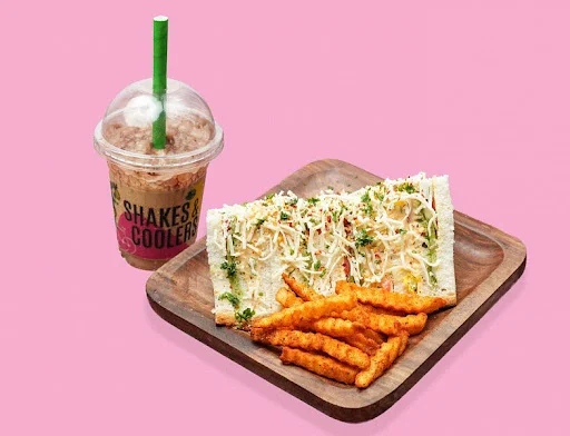 Club Sandwich + Cold Coffee