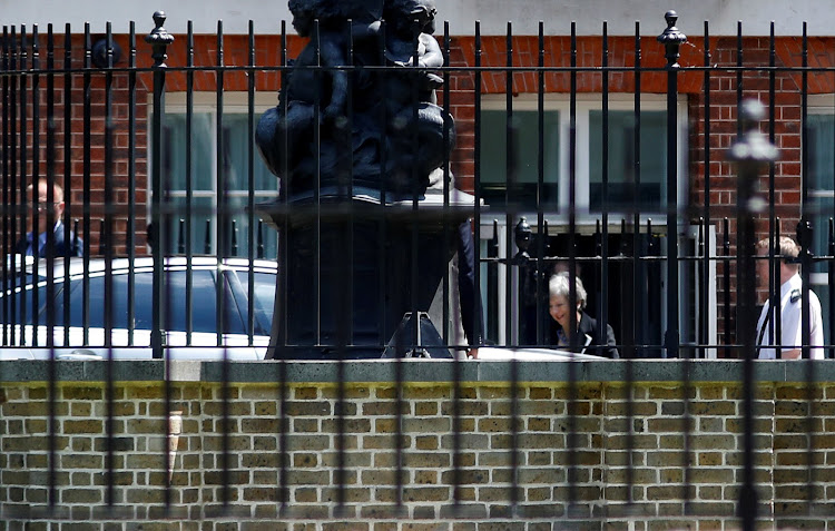 British Prime Minister Theresa May leaves Downing Street, as uncertainty over Brexit continues, in London, Britain, on Thursday, May 23, 2019.