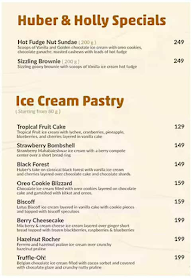 Huber & Holly menu 5