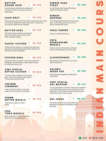 Oh Delhi menu 