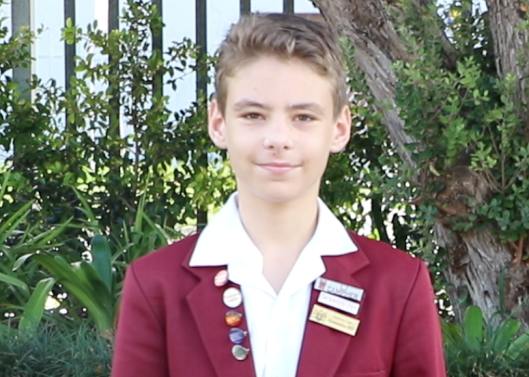 LJ Campher, 12, of Laerskool Newton Park