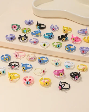 Schattige Cartoon Ring voor Dames C - 2