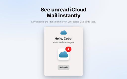 iCloud Mail Notifier - Email Alerts screenshot 1