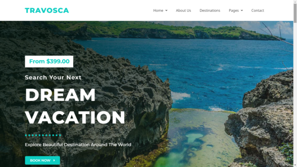 contoh web travel