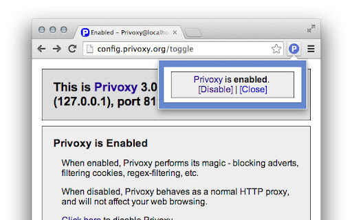 Privoxy Button