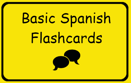 Flash Cards : Basic Spanish Flashcards small promo image