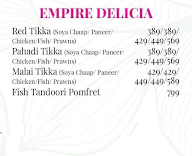 Empire Bistro & Bar menu 1