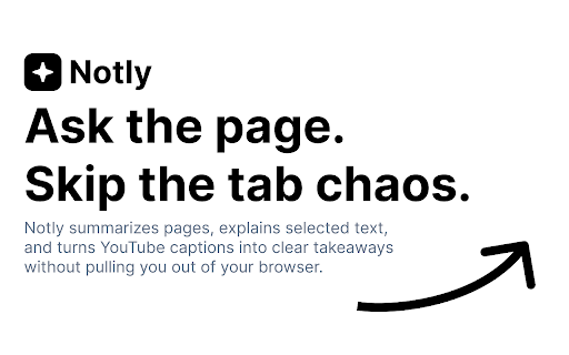 Notly — AI Extension screenshot 1