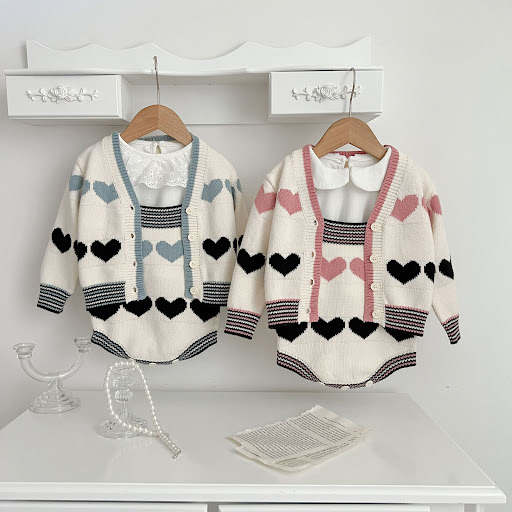 Title 1, Babys Western Style Long-sleeved Coat Knitted ...