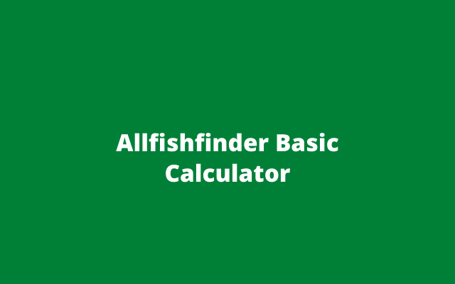 AllbestFishfinder Calculator Preview image 3