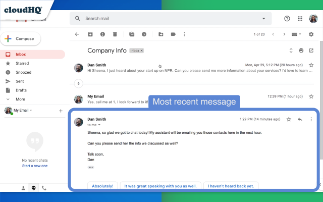 Gmail Conversation Thread Reversal by cloudHQ Preview image 4