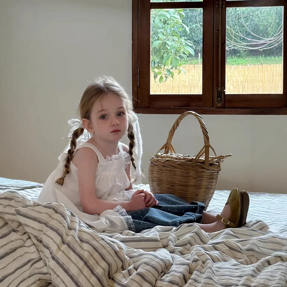 Robe de soirée style ballerine pour filles, avec dentelle, à bretelles, parfaite pour les vacances, élégante et confortable.