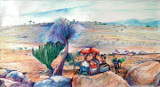 A work typical of Jannie van Heerden's expressionistic style.