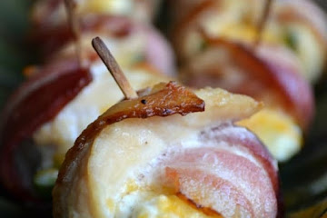 Bacon Wrapped Chicken Jalapeno Poppers
